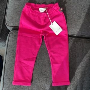 385.00 BRAND NEW TAGS GIRLS GUCCI SWEATPANTS HEART LOGO SIZE 36 MONTH